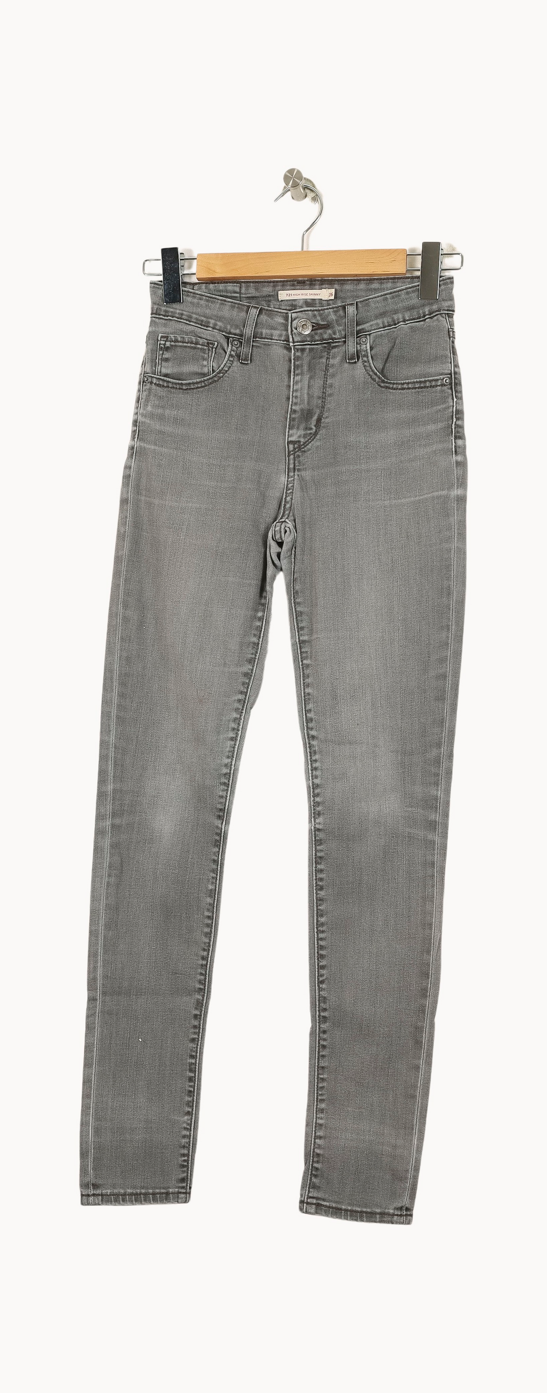Jean Skinny Gris - Taille S/36 de la marque Levi's | PARAD53933 - Vendu par Paradigme - Image 2