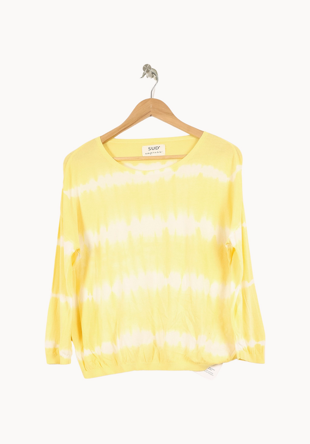 Pull Jaune et Blanc - Taille M/38 de la marque Sud express | PARAD52875 - Vendu par Paradigme - Image 2