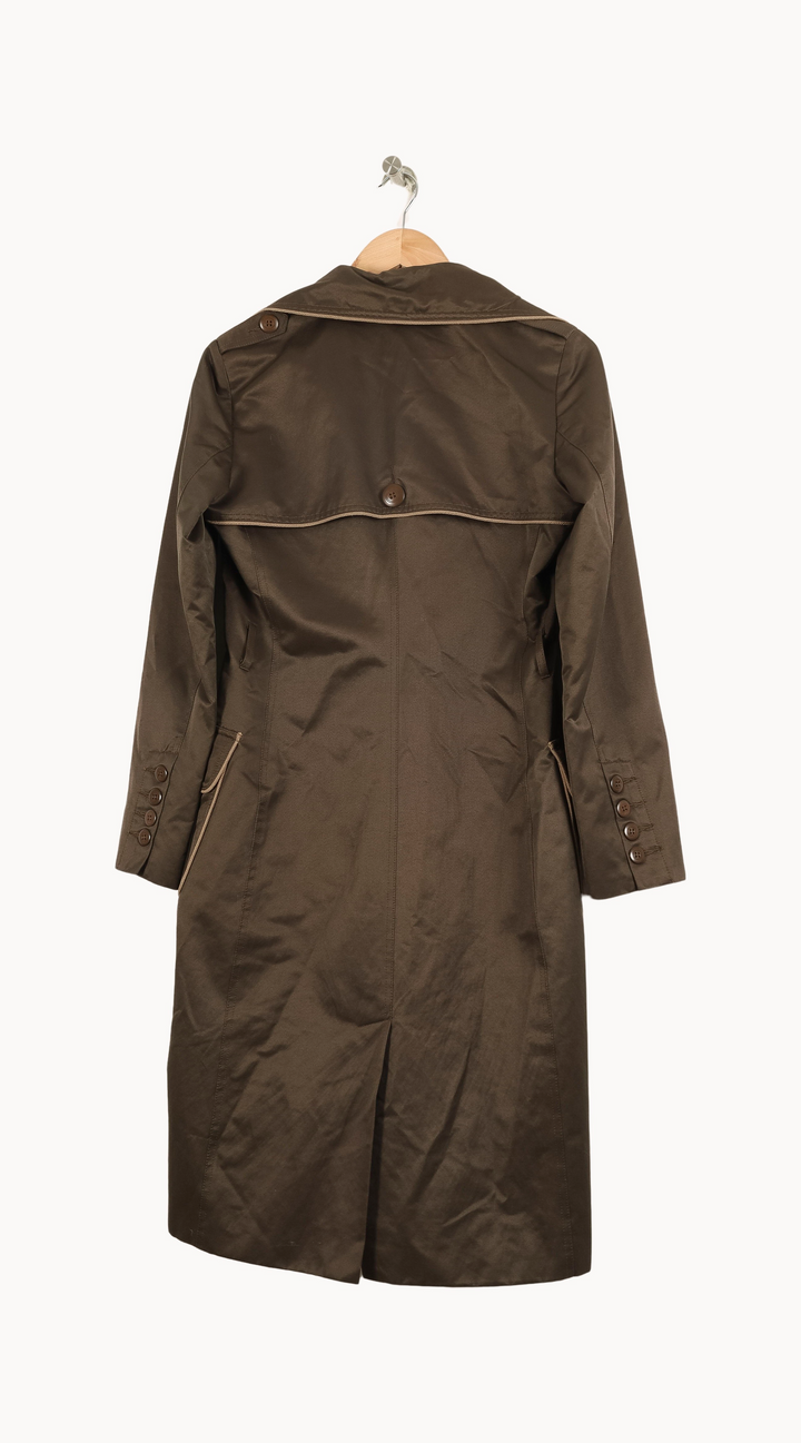 Trench Vert - Taille S/36 de la marque Caroll | PARAD49144 - Vendu par Paradigme - Image 4