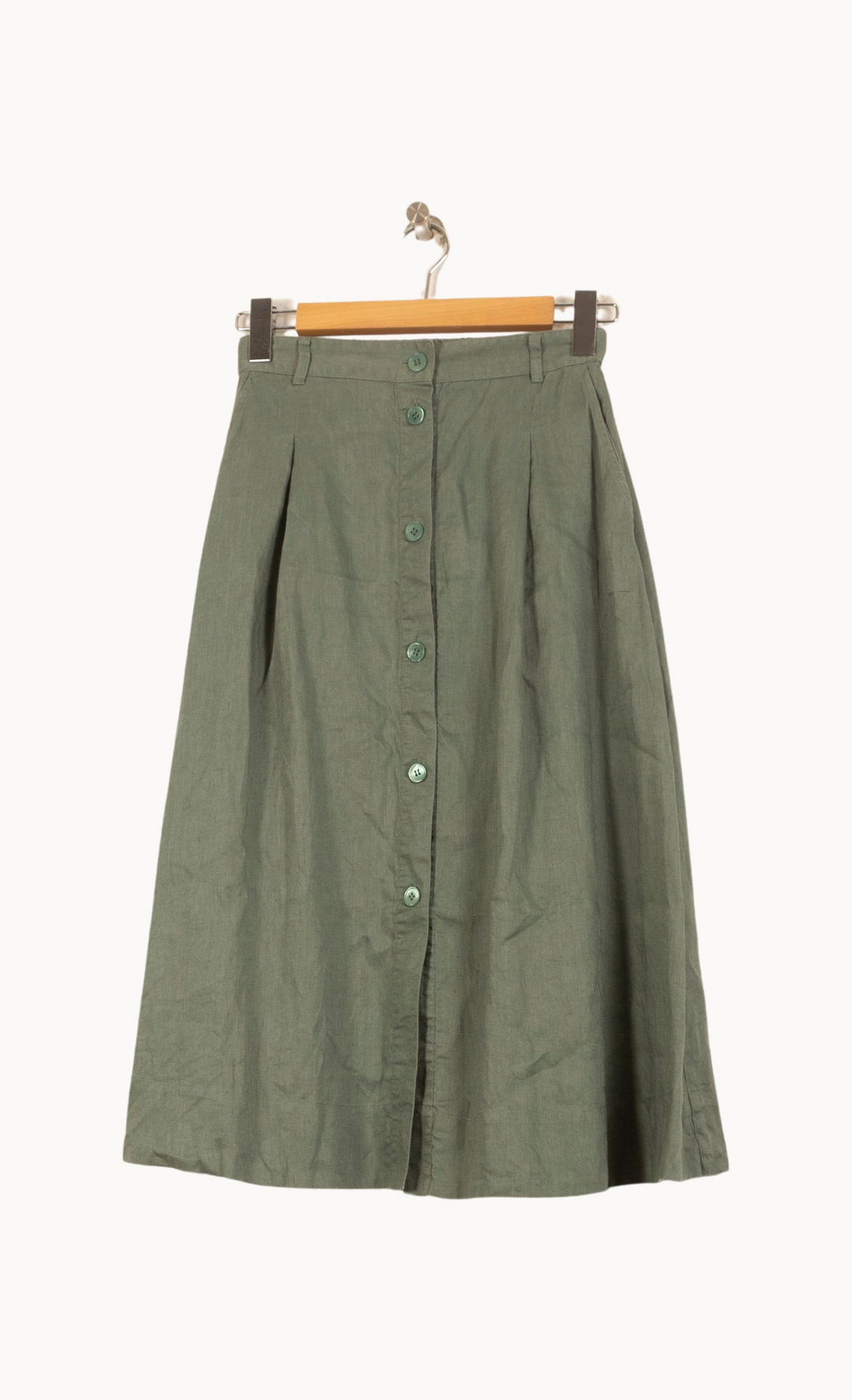 Jupe Boutonnée Vert - Taille S/36 de la marque Comptoir des Cotonniers | PARAD63769 - Vendu par Paradigme - Image 2