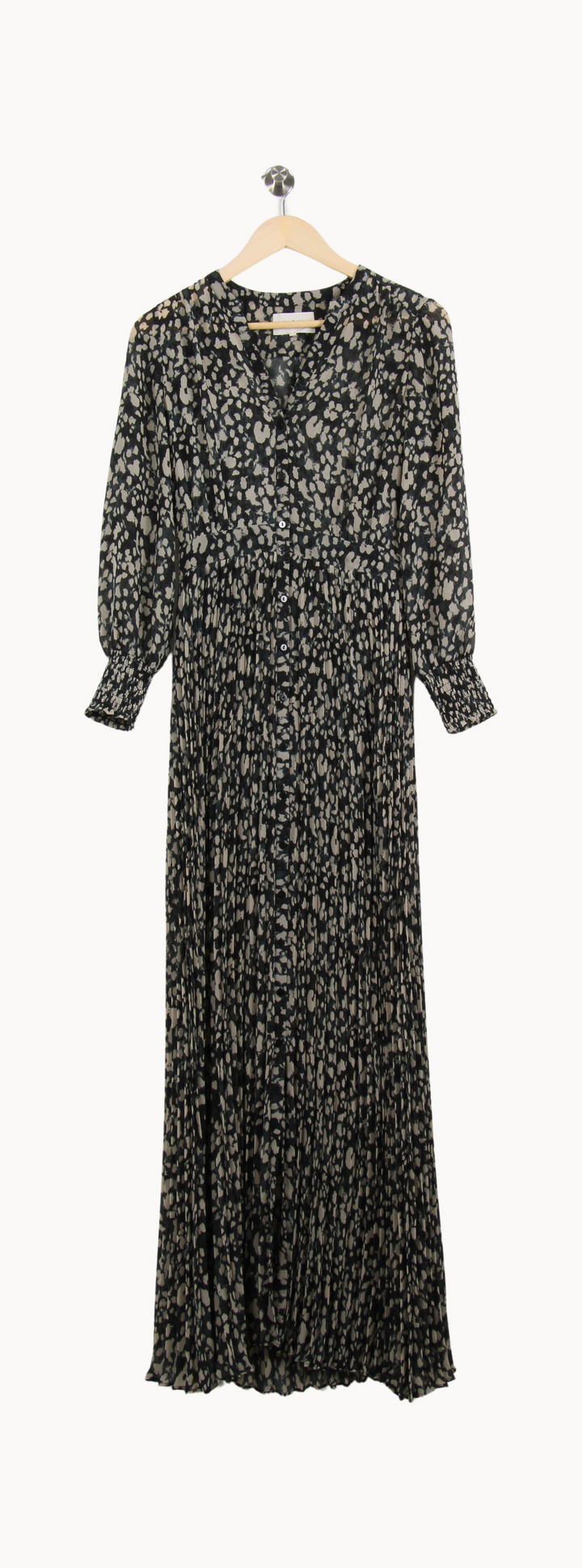 Robe Longue Noire et Beige - Taille XS/34 de la marque ba&sh | PARAD53064 - Vendu par Paradigme - Image 2