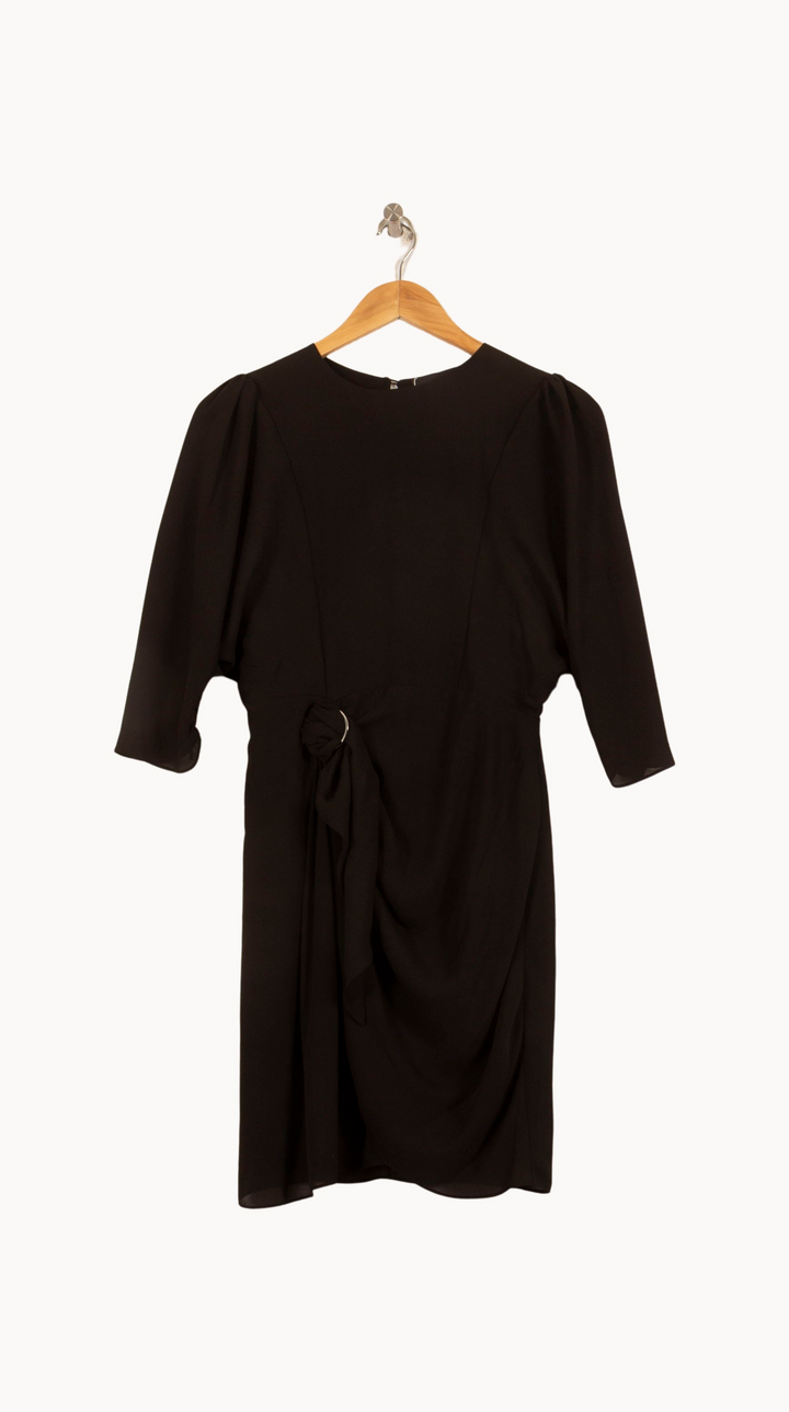 Robe Midi Noire - Taille S/36 de la marque The Kooples | PARAD63479 - Vendu par Paradigme - Image 2