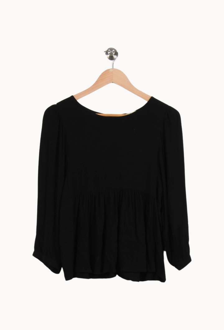 Blouse Noire - Taille S/36 de la marque ba&sh | PARAD66902 - Vendu par Paradigme - Image 2