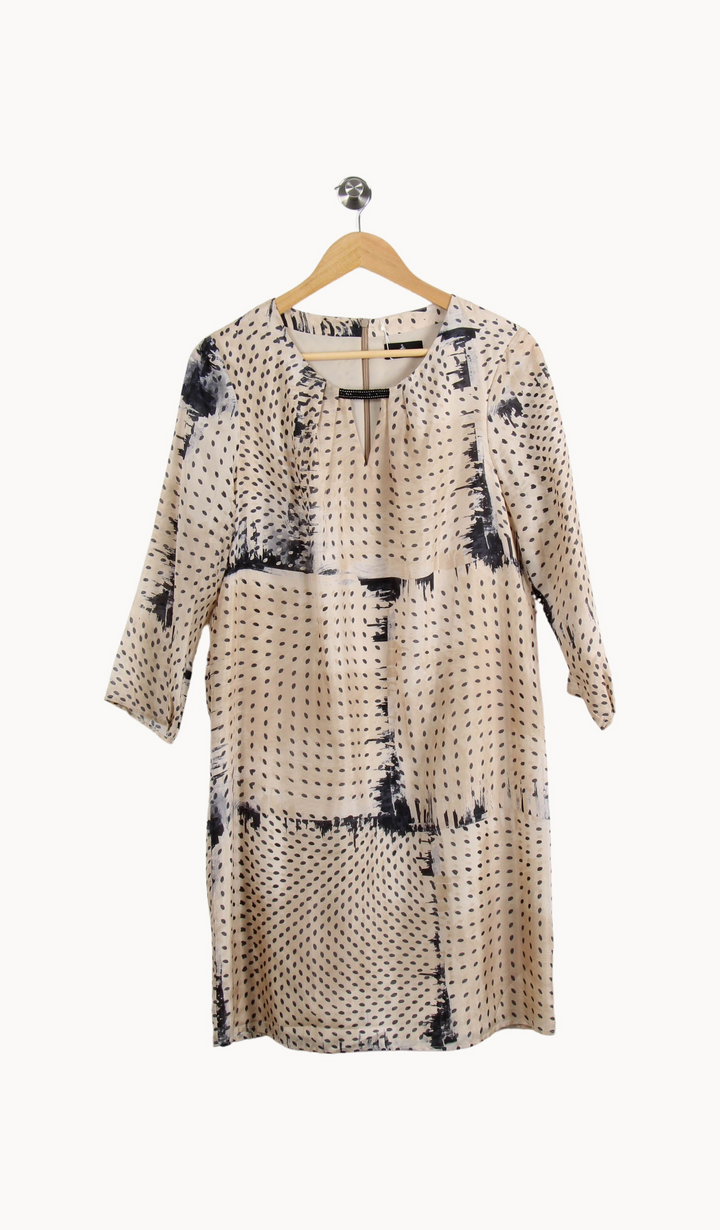 Robe Courte Beige et Noire - Taille L/40 de la marque One Step | PARAD66487 - Vendu par Paradigme - Image 2