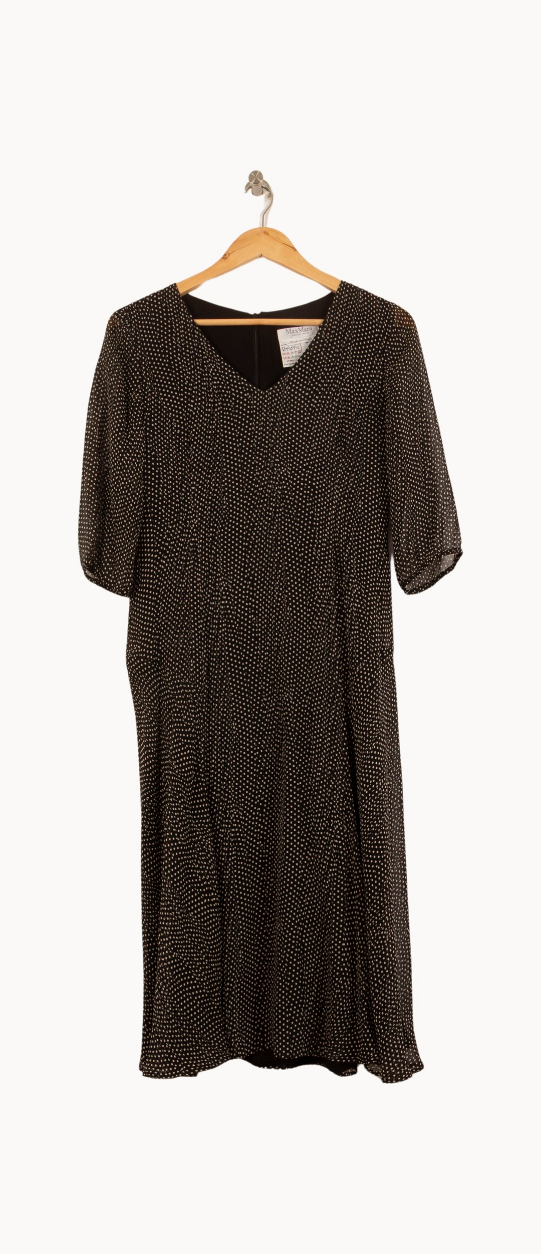 Robe Noire et Blanche - Taille M/38 de la marque Max Mara | PARAD63309 - Vendu par Paradigme - Image 2