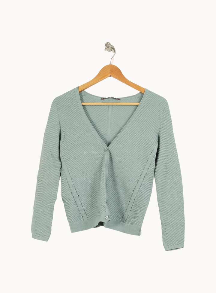 Cardigan Vert - Taille XS/34 de la marque Comptoir des Cotonniers | PARAD69284 - Vendu par Paradigme - Image 2