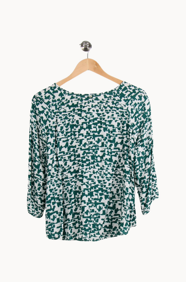 Blouse Verte et Blanche - Taille S/36 de la marque One Step | PARAD66620 - Vendu par Paradigme - Image 4
