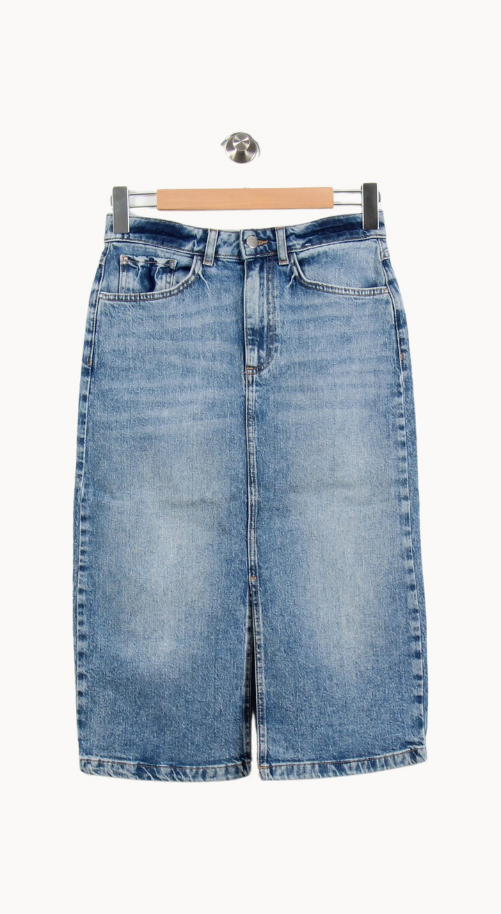 Jupe Midi Bleu - Taille S/36 de la marque Maison 123 | PARAD67013 - Vendu par Paradigme - Image 2