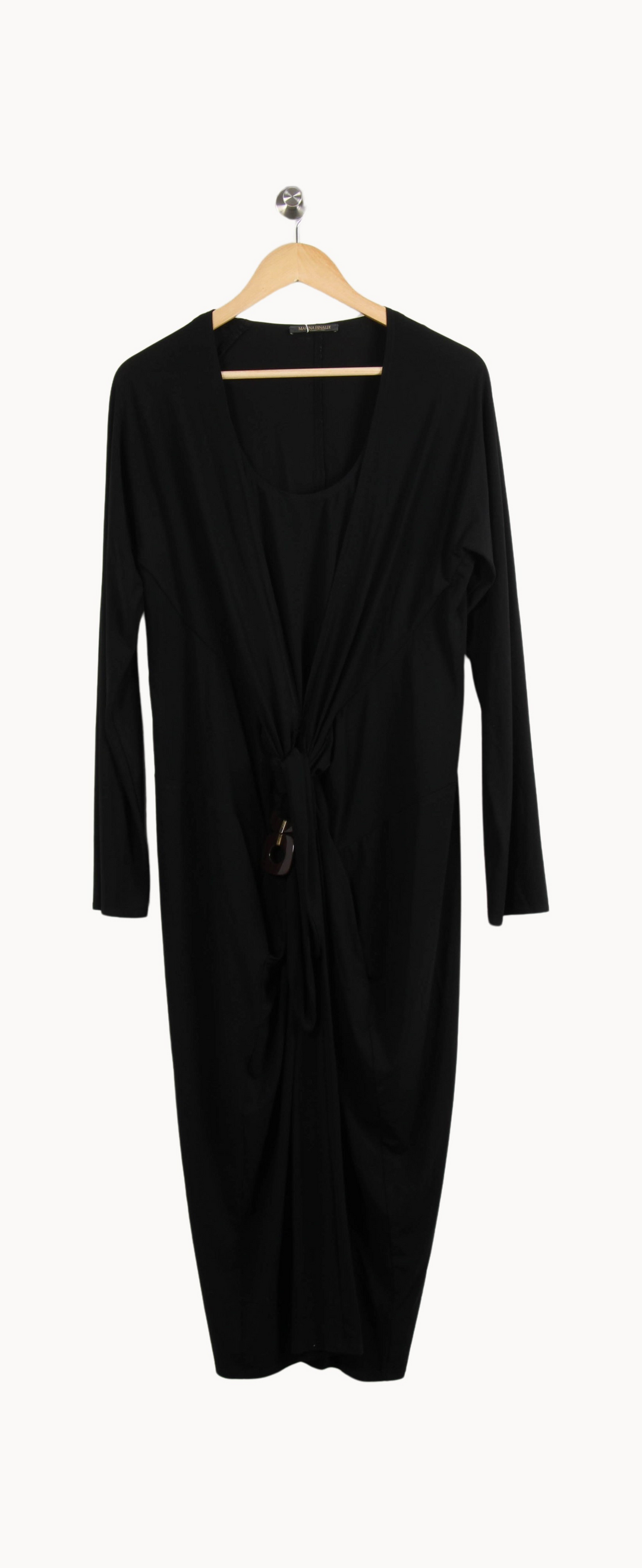Robe Longue Noire - Taille M/38 de la marque Marina Rinaldi | PARAD66603 - Vendu par Paradigme - Image 2