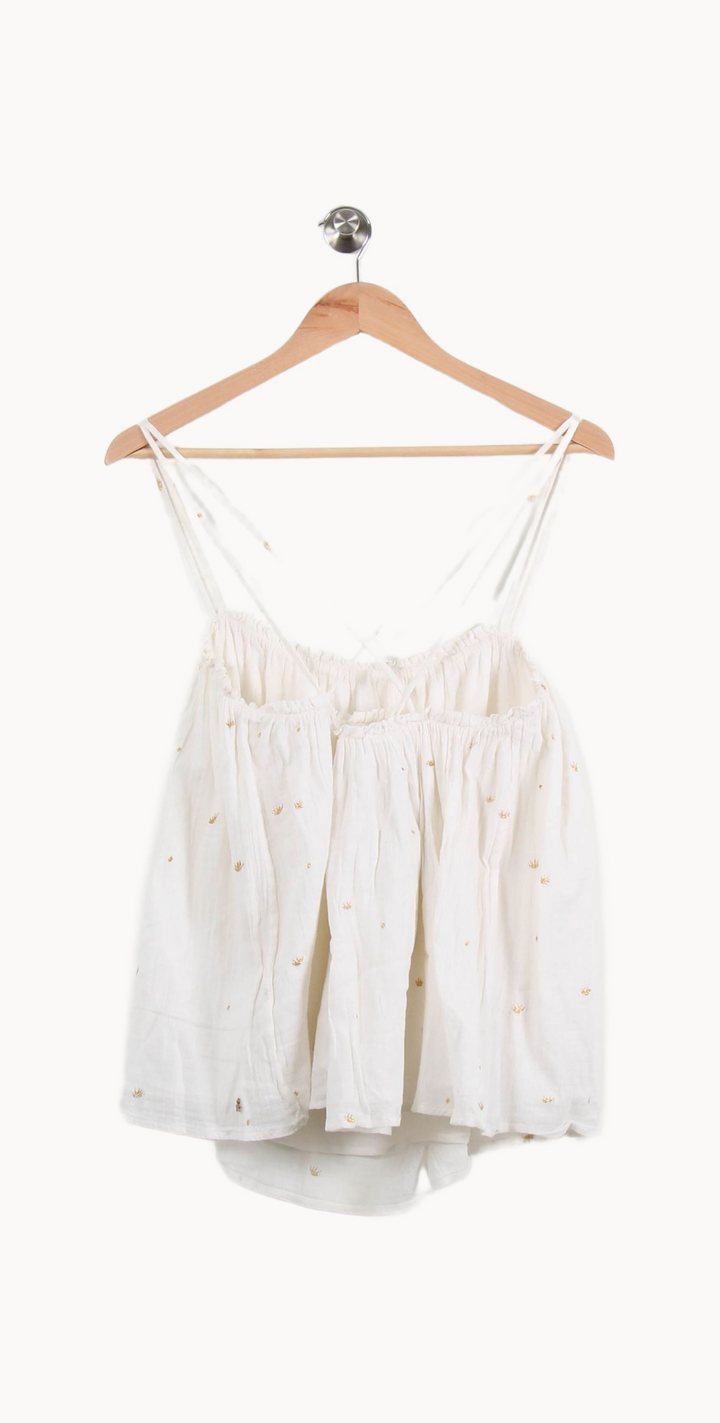 Top Blanc - Taille L/40 de la marque Des petits hauts | PARAD52163 - Vendu par Paradigme - Image 4