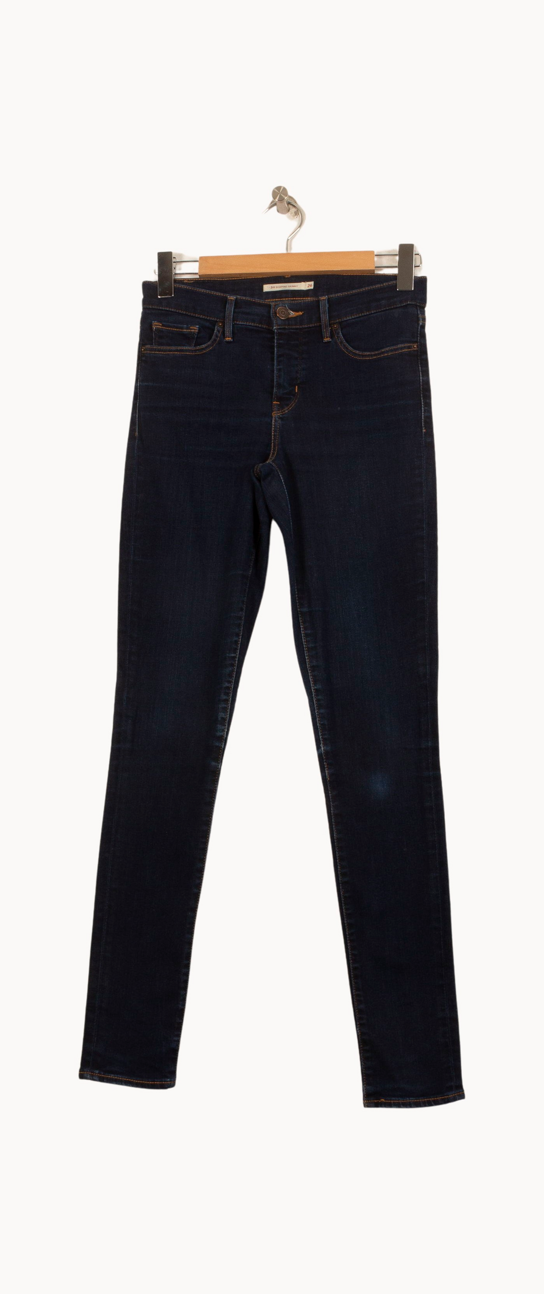 Jean Skinny Bleu - Taille S/36 de la marque Levi's | PARAD63017 - Vendu par Paradigme - Image 2