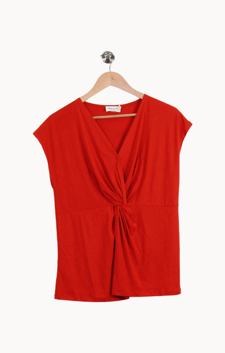 Blouse Rouge - Taille S/36 de la marque Maison 123 | PARAD65290 - Vendu par Paradigme - Image 2