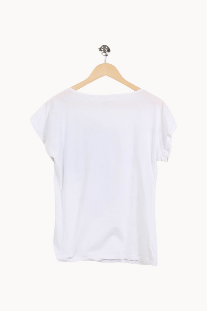 Tee-shirt Blanc et Bleu - Taille L/40 de la marque Caroll | PARAD52473 - Vendu par Paradigme - Image 4