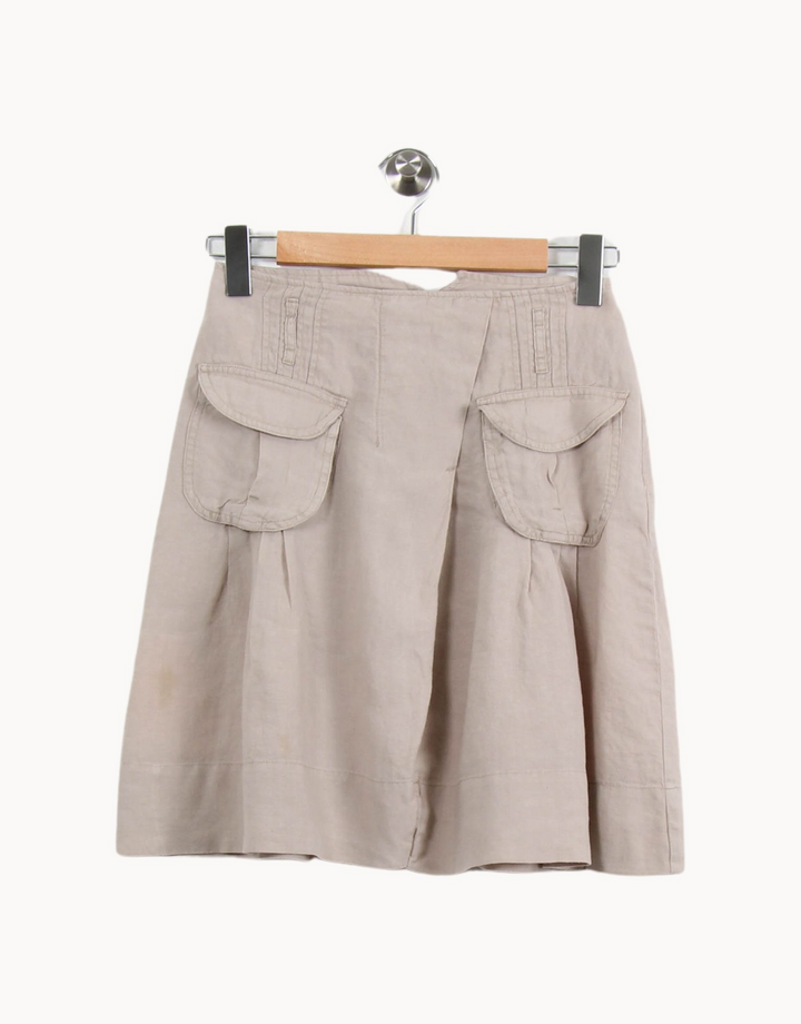 Jupe Courte Beige - Taille XS/34 de la marque Comptoir des Cotonniers | PARAD58991 - Vendu par Paradigme - Image 4