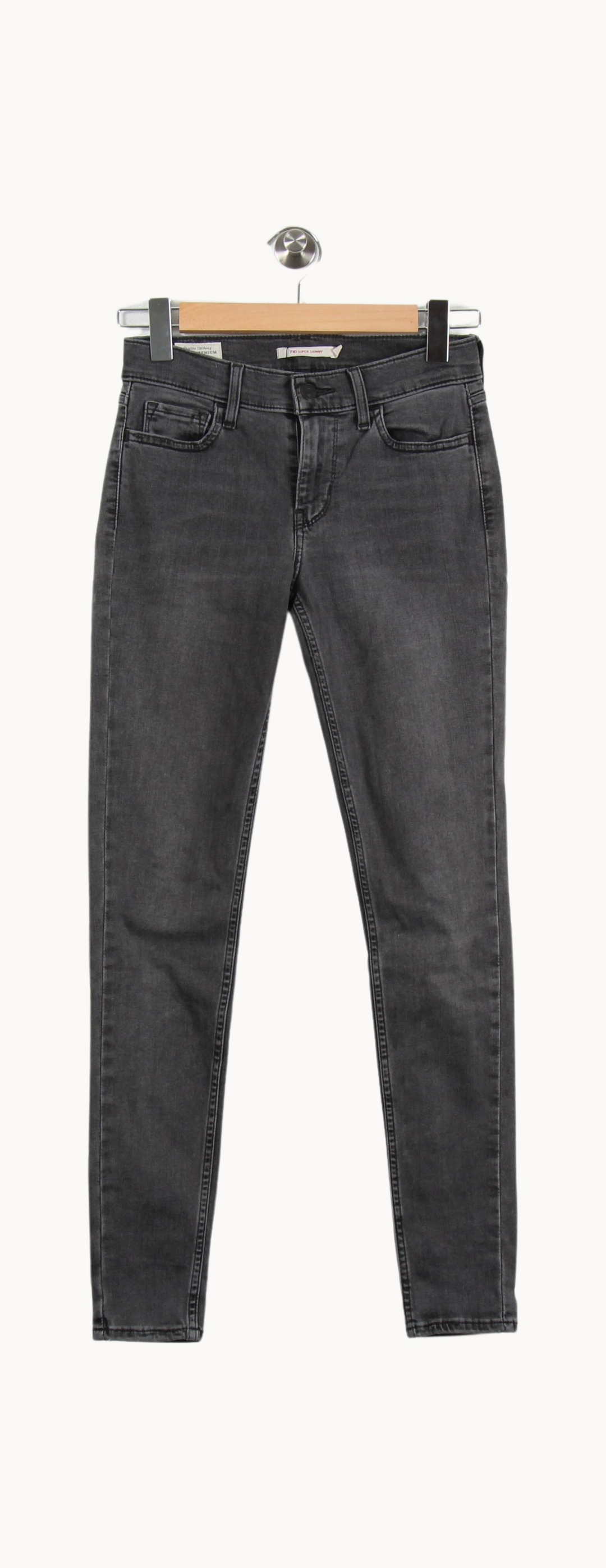 Jean Skinny Gris - Taille S/36 de la marque Levi's | PARAD69186 - Vendu par Paradigme - Image 2
