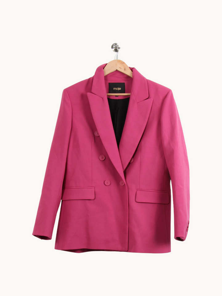 Veste Blazer Rose - Taille L/40 de la marque Maje | PARAD17923 - Vendu par Paradigme - Image 2