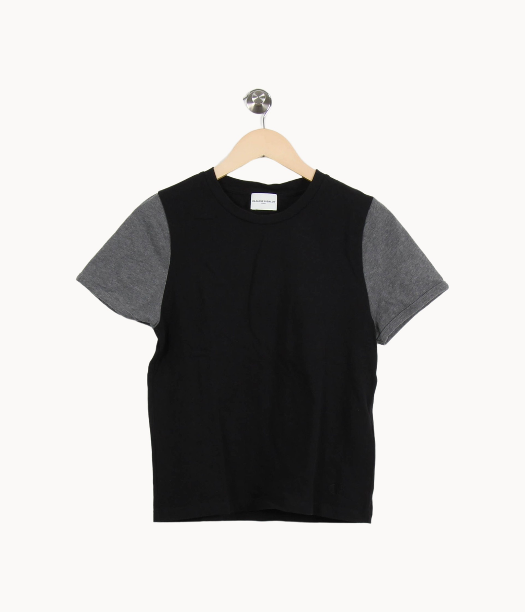 Tee-shirt Noir et Gris - Taille L/40 de la marque Claudie Pierlot | PARAD51952 - Vendu par Paradigme - Image 2
