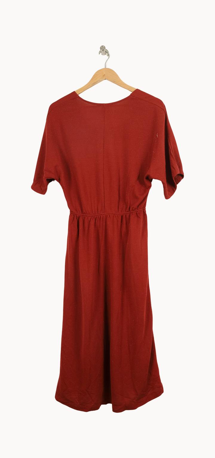 Robe Midi Rouge - Taille XS/34 de la marque Des petits hauts | PARAD49610 - Vendu par Paradigme - Image 4