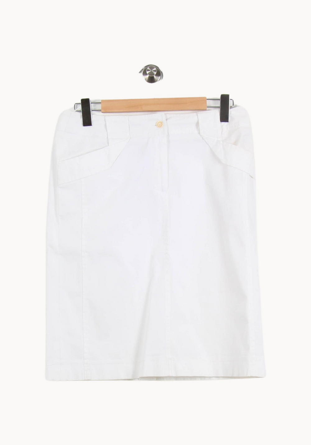 Jupe Droite Blanche - Taille L/40 de la marque Gerard Darel | RVLI1127 - Vendu par Paradigme - Image 2