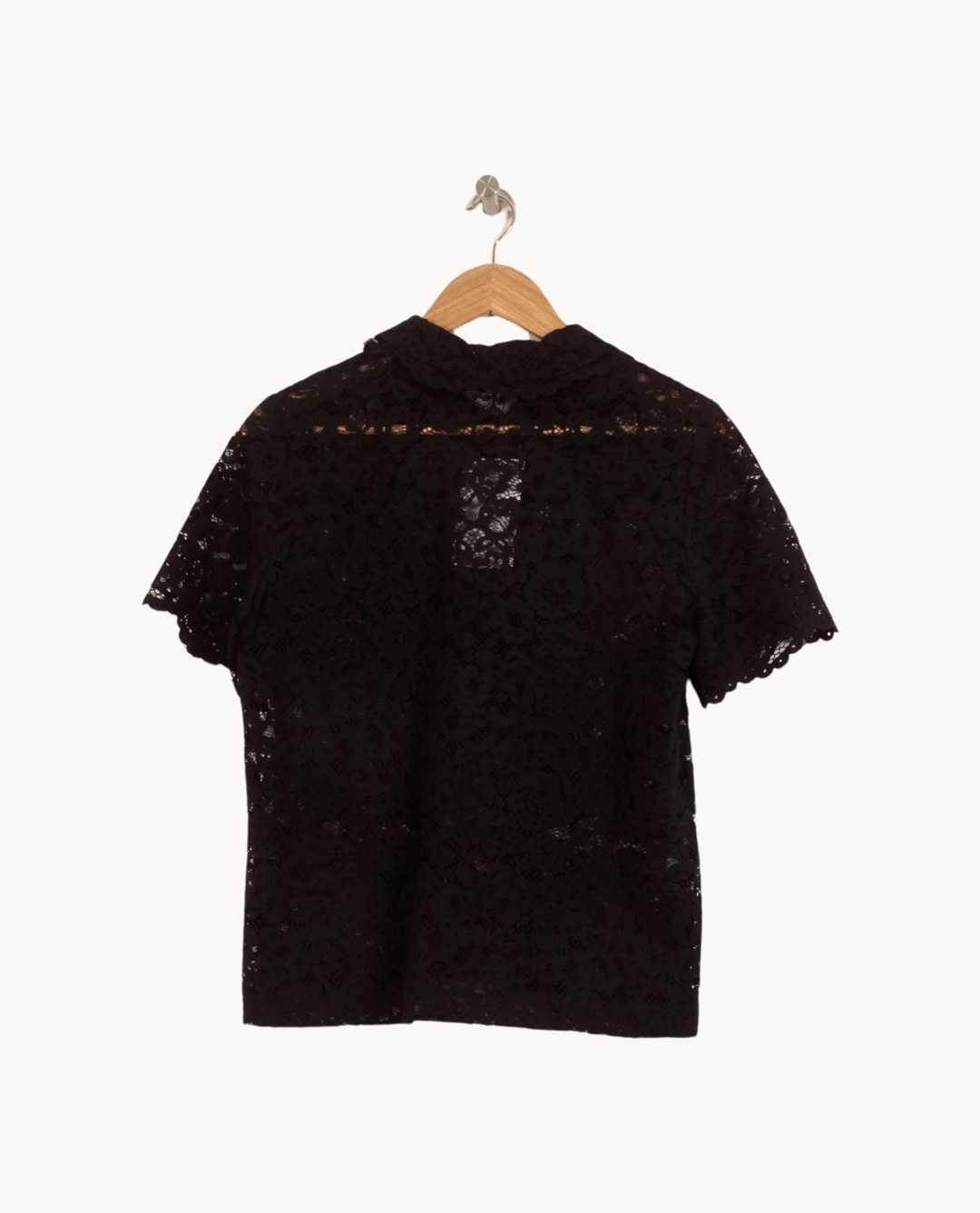 Blouse Noire - Taille L/40 de la marque Claudie Pierlot | PARAD44572 - Vendu par Paradigme - Image 4