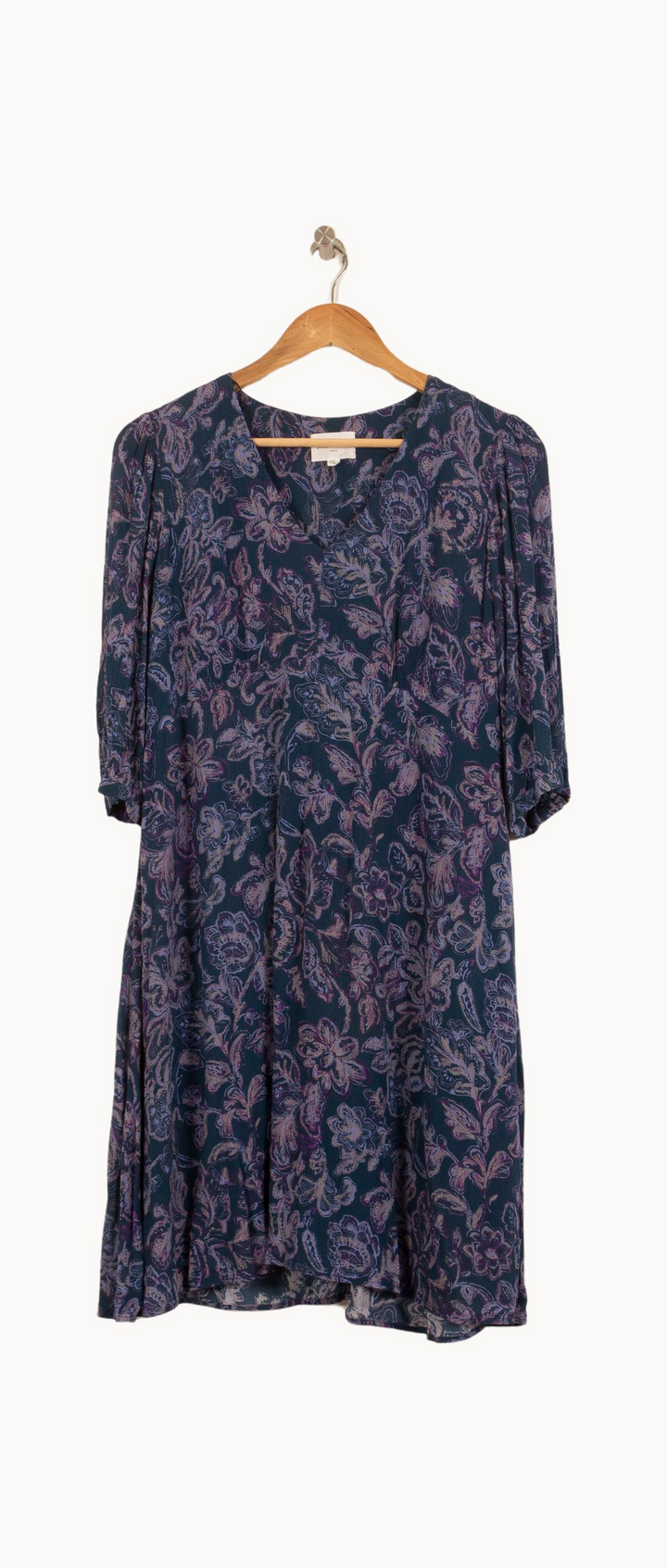 Robe Fleurie Bleue - Taille M/38 de la marque Maison 123 | PARAD53214 - Vendu par Paradigme - Image 2