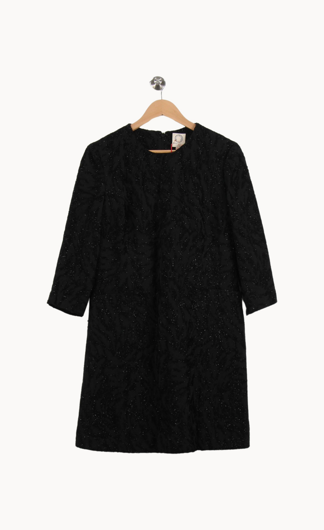 Robe Droite Noire - Taille S/36 de la marque Ines de la Fressange Paris | PARAD53085 - Vendu par Paradigme - Image 2