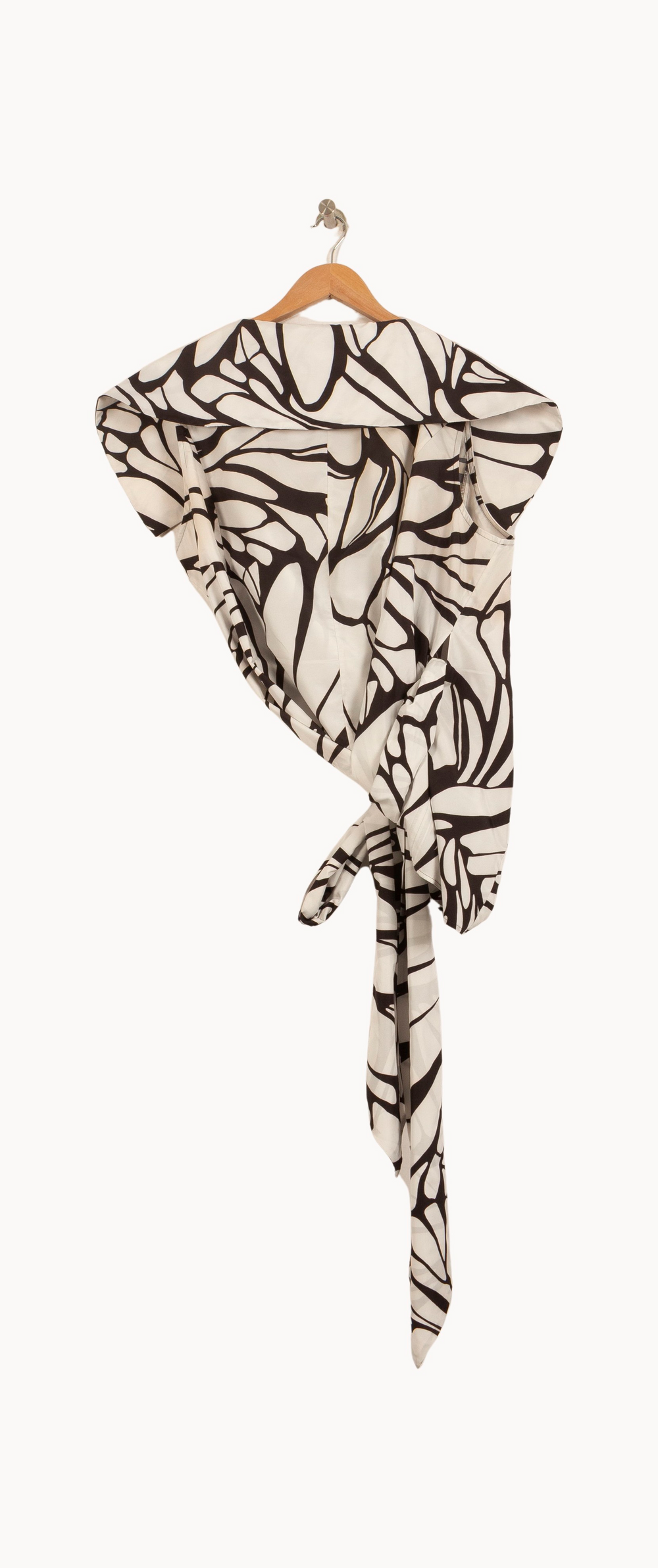 Blouse Porte-feuille Blanche et Noire - Taille XL/42 de la marque Marina Rinaldi | PARAD64984 - Vendu par Paradigme - Image 4