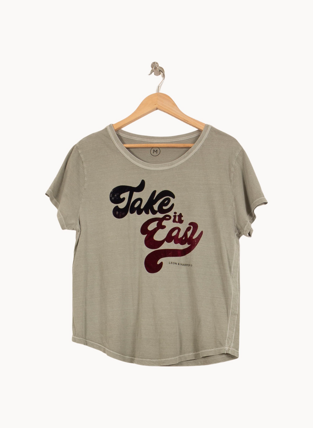 Tee-shirt Gris - Taille M/38 de la marque Léon & Harper | PARAD53594 - Vendu par Paradigme - Image 2