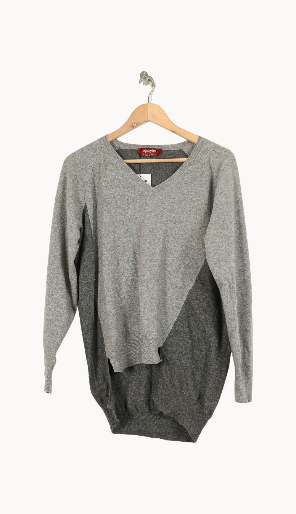 Pull Gris clair et Gris foncé - Taille M/38 de la marque Max Mara | PARAD41854 - Vendu par Paradigme - Image 2