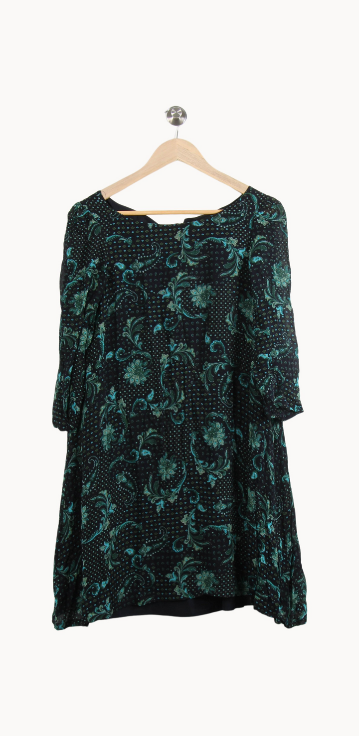 Robe Courte Verte et Noire - Taille L/40 de la marque Claudie Pierlot | PARAD44588 - Vendu par Paradigme - Image 2