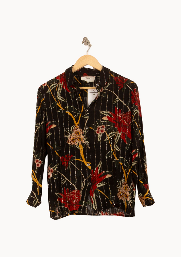 Chemise Noire et Rouge - Taille XS/34 de la marque ba&sh | PARAD64116 - Vendu par Paradigme - Image 2