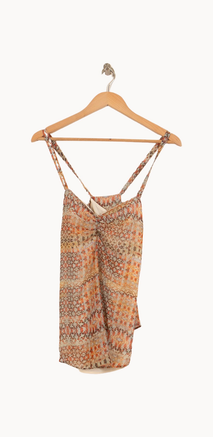Débardeur Orange et Beige - Taille S/36 de la marque IKKS | PARAD65306 - Vendu par Paradigme - Image 2