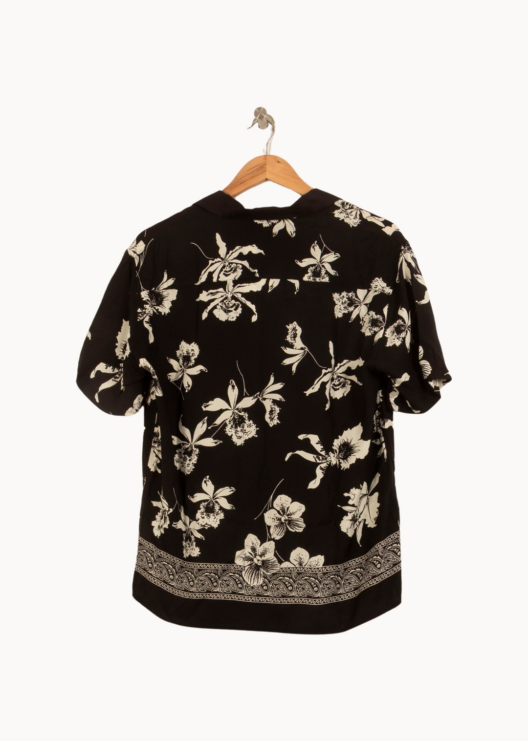 Chemise à Manches Courtes Noire et Blanche - Taille S/36 de la marque The Kooples | PARAD65095 - Vendu par Paradigme - Image 4