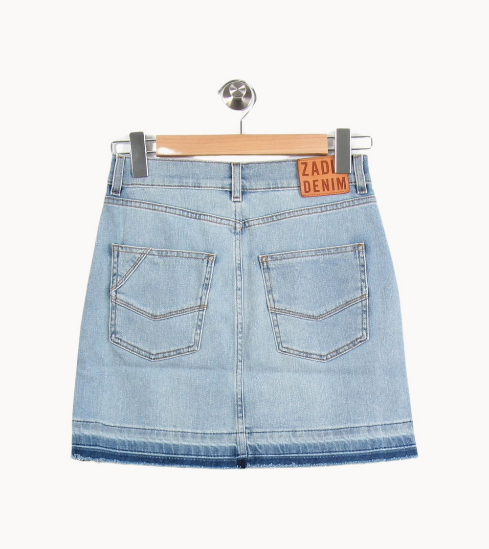 Jupe En Jean Bleu et Argenté - Taille XS/34 de la marque Zadig&Voltaire | PARAD53071 - Vendu par Paradigme - Image 4