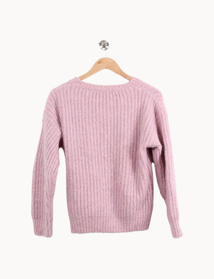 Pull Rose - Taille S/36 de la marque Sandro | PARAD65118 - Vendu par Paradigme - Image 4