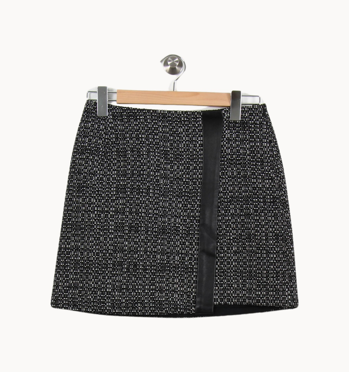 Jupe Droite Noire et Blanche - Taille S/36 de la marque Claudie Pierlot | PARAD55550 - Vendu par Paradigme - Image 2