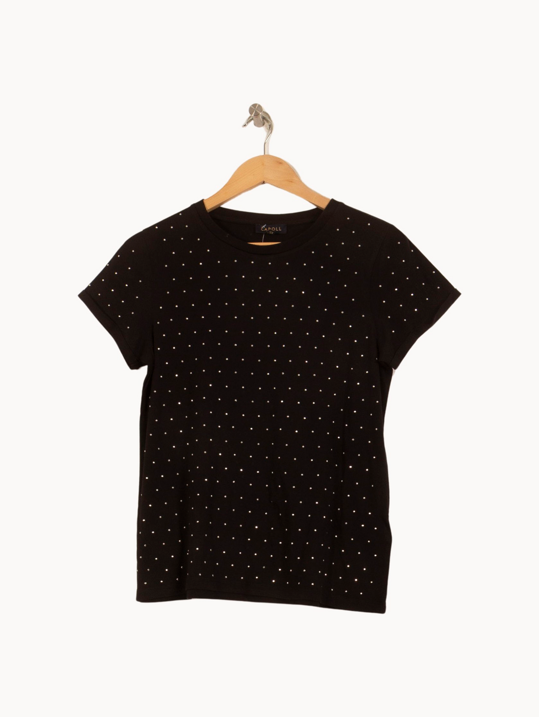 T-shirt Noir - Taille XS/34 de la marque Caroll | PARAD28673 - Vendu par Paradigme - Image 2