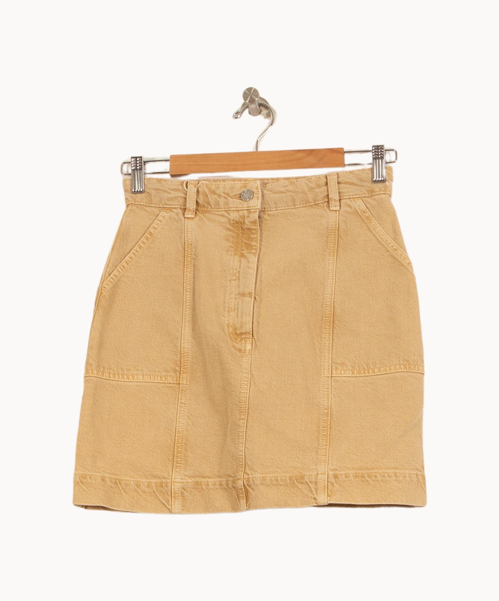 Jupe Courte Beige - Taille XS/34 de la marque Vanessa Bruno | PARAD51491 - Vendu par Paradigme - Image 2