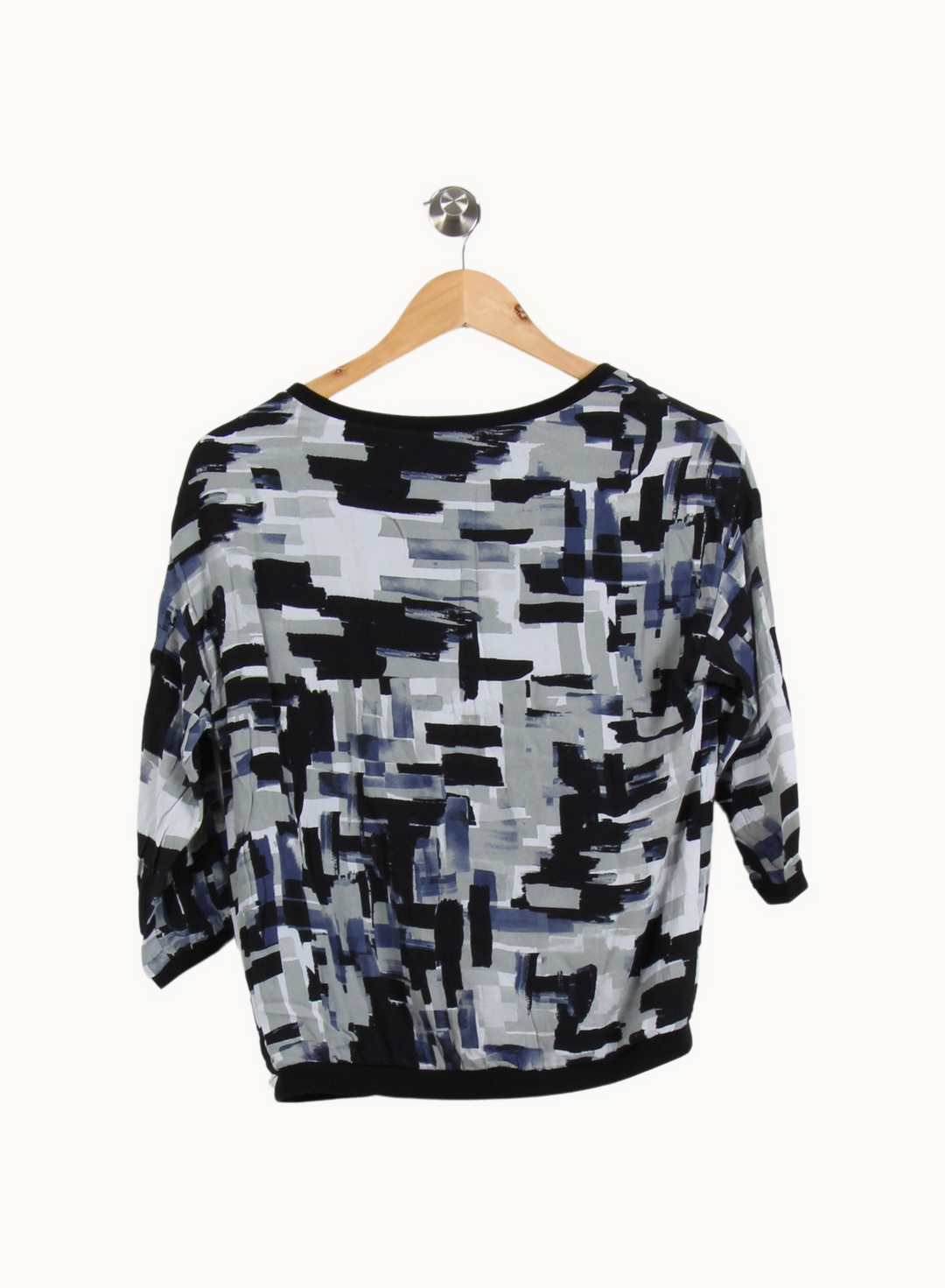 Blouse Noire et Grise - Taille S/36 de la marque La Fée Maraboutée | PARAD66891 - Vendu par Paradigme - Image 4