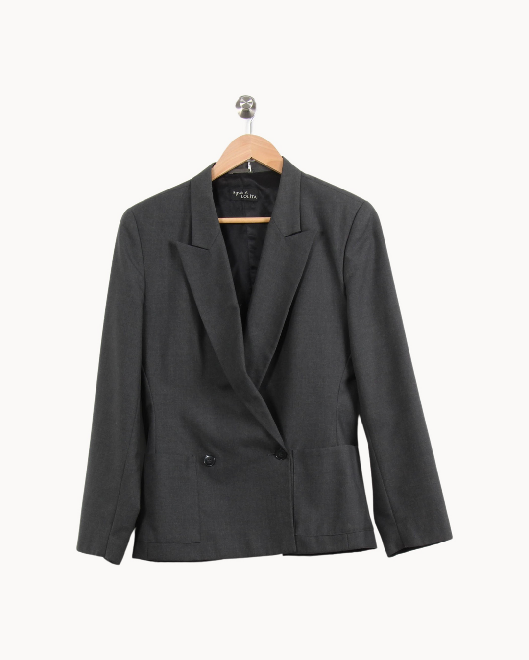 Blazer Gris - Taille S/36 de la marque Agnès b. | PARAD62413 - Vendu par Paradigme - Image 2