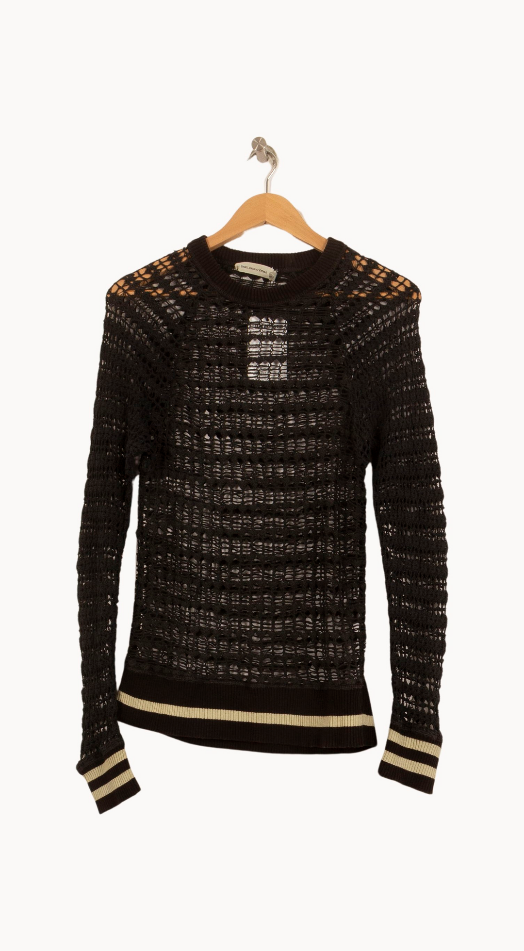 Pull Noir et Beige - Taille XL/42 de la marque Isabel Marant étoile | PARAD45080 - Vendu par Paradigme - Image 2
