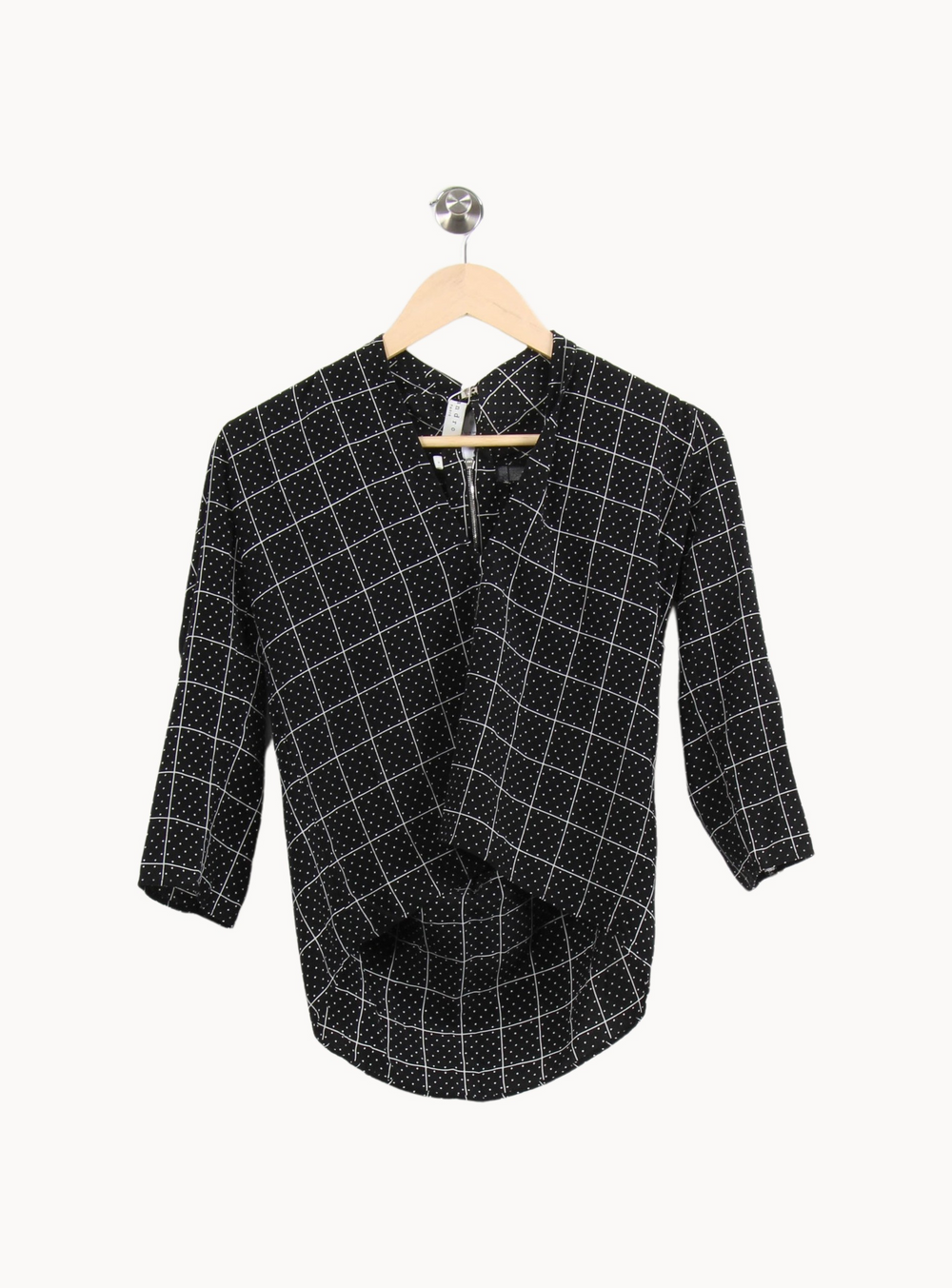 Blouse Noire et Blanche - Taille S/36 de la marque Sandro | PARAD65121 - Vendu par Paradigme - Image 2