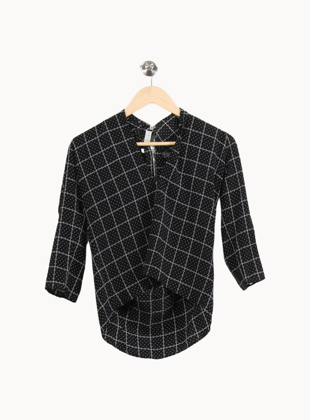 Blouse Noire et Blanche - Taille S/36 de la marque Sandro | PARAD65121 - Vendu par Paradigme - Image 2