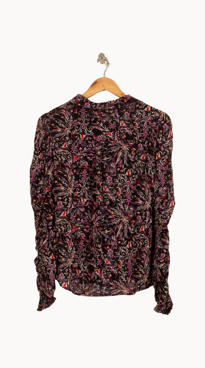 Chemise Violette et Noire - Taille S/36 de la marque Bérénice | PARAD65097 - Vendu par Paradigme - Image 4