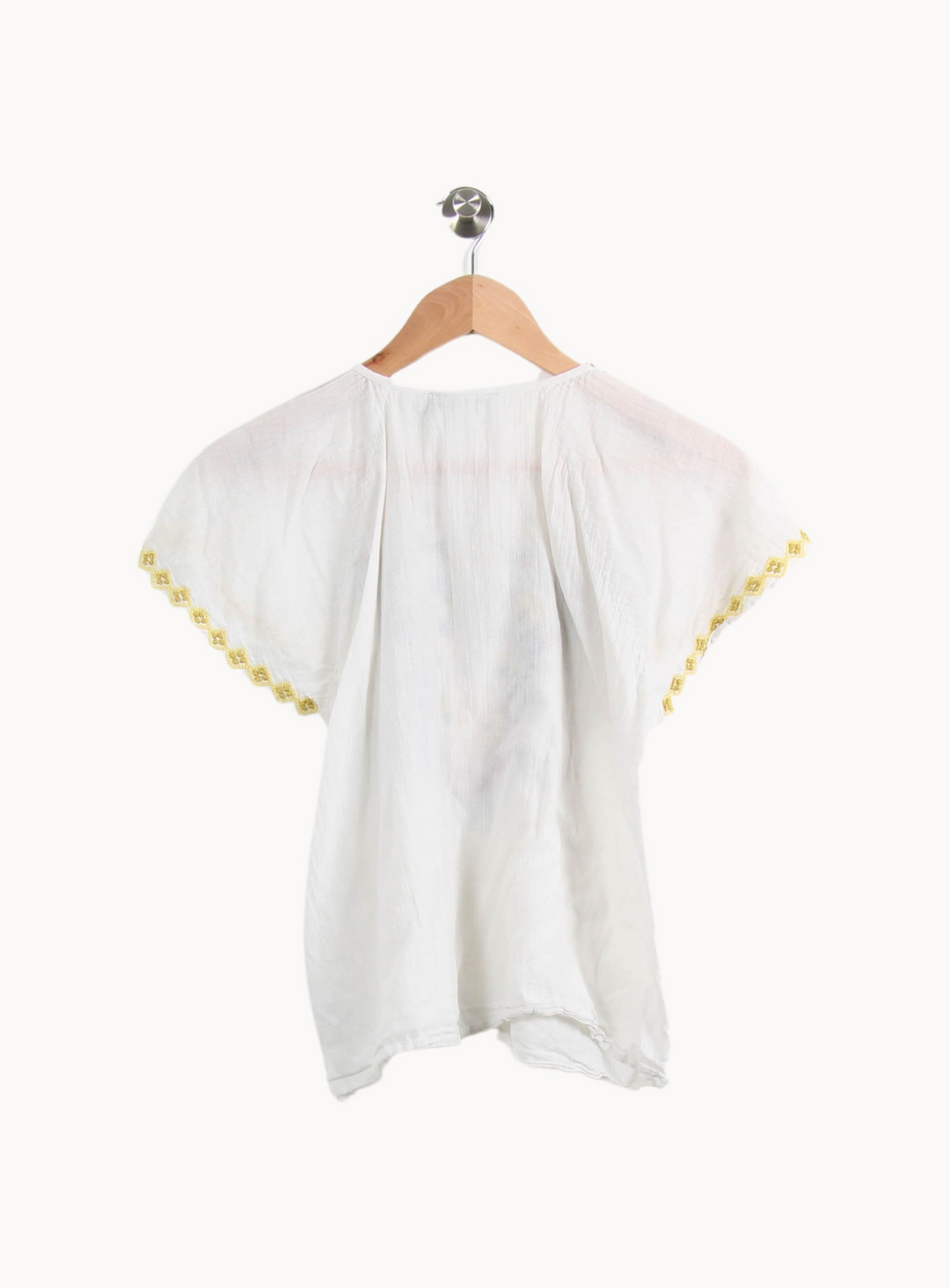 Blouse Blanche et Jaune - Taille M/38 de la marque Antik Batik | PARAD38293 - Vendu par Paradigme - Image 4