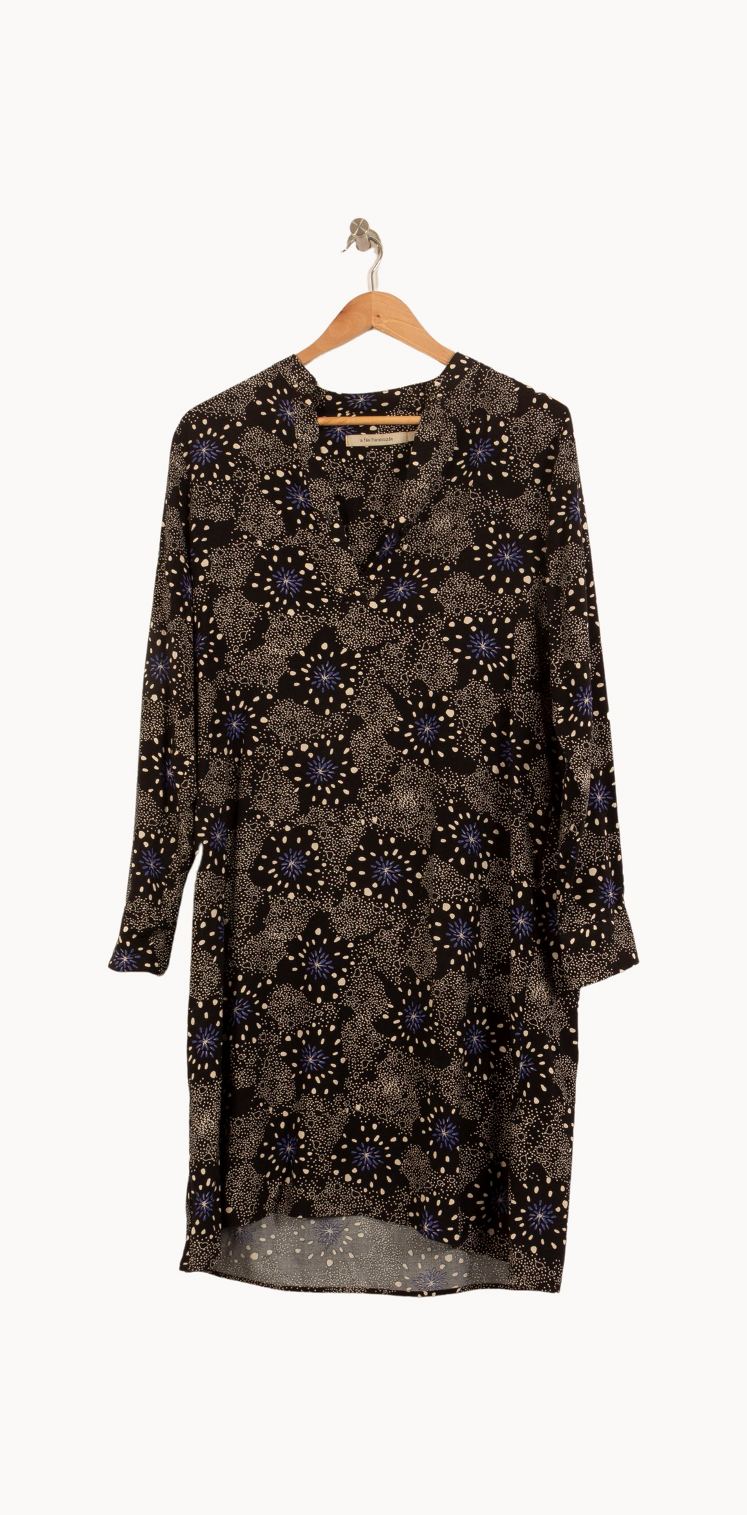 Robe Noire et Bleue - Taille M/38 de la marque La Fée Maraboutée | PARAD65007 - Vendu par Paradigme - Image 2