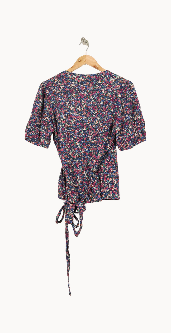 Blouse Portefeuille Violette - Taille M/38 de la marque La Fée Maraboutée | PARAD50258 - Vendu par Paradigme - Image 4