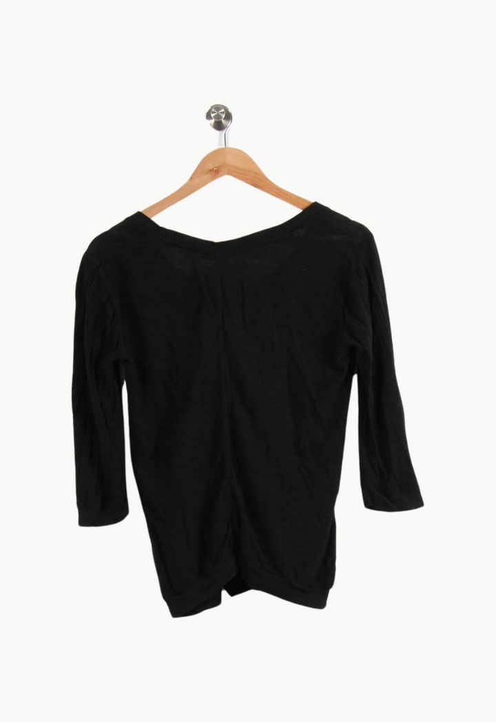 Pull Noir - Taille S/36 de la marque American Vintage | PARAD44828 - Vendu par Paradigme - Image 4