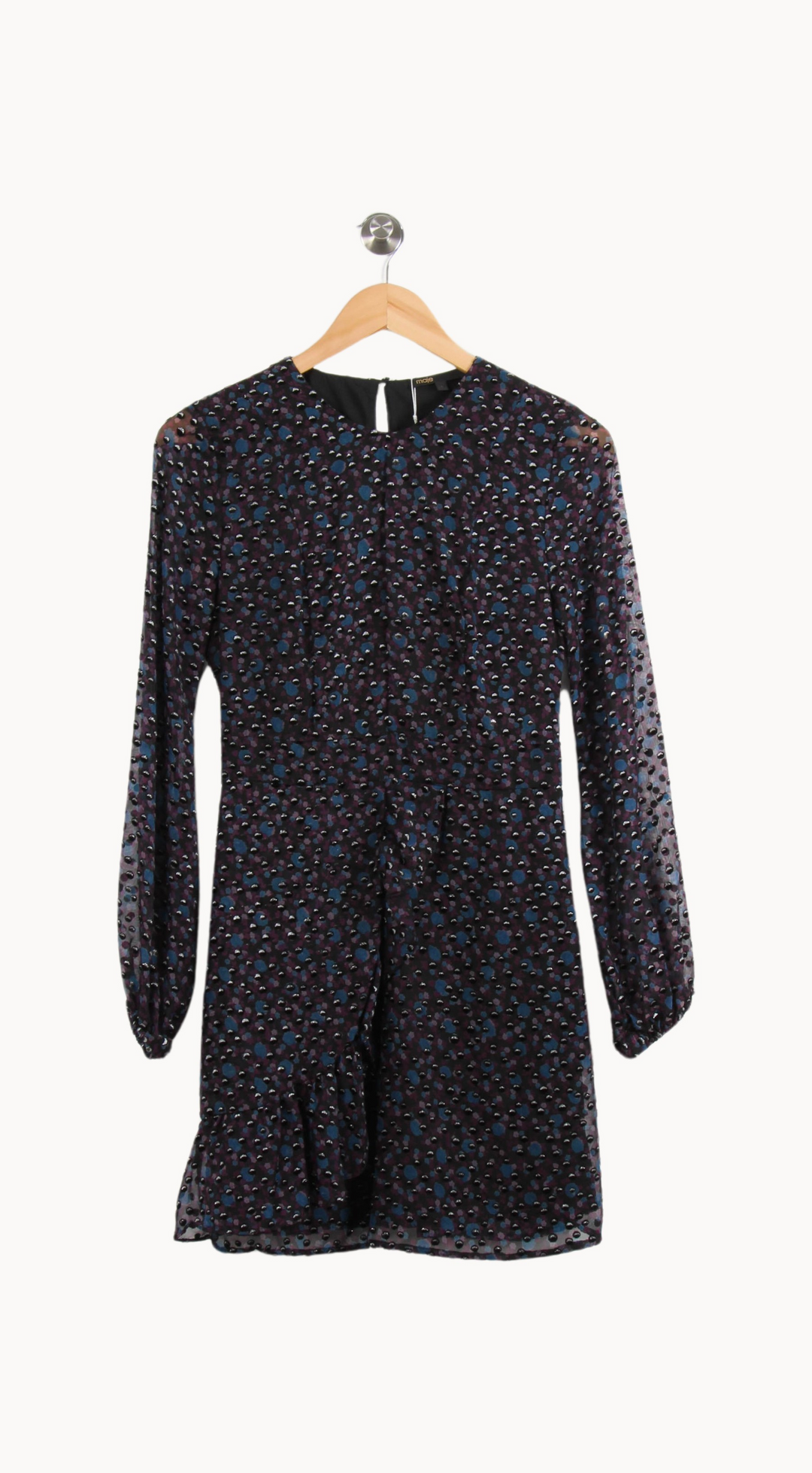 Robe Courte Violette et Bleue - Taille S/36 de la marque Maje | PARAD66637 - Vendu par Paradigme - Image 2