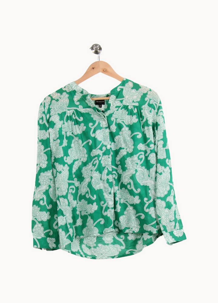 Blouse Verte et Blanche - Taille S/36 de la marque Bérénice | PARAD62864 - Vendu par Paradigme - Image 2